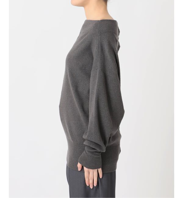  「2WAYワイドネックルーズKNIT CARDIGAN TOPS：ニット」|ニット・セーター|