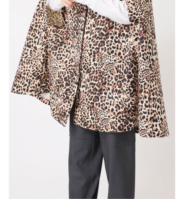  「LEOPARD CAPE SPRING コート」|ポンチョ・ケープ|