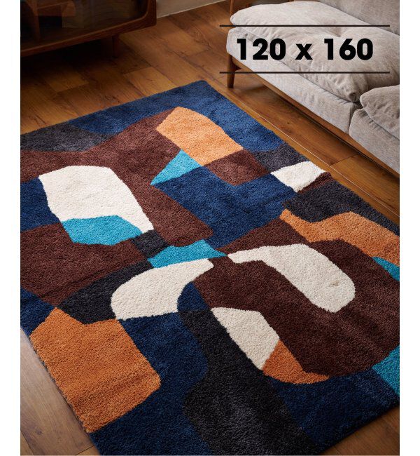 journal standard Furniture「《予約》PICFAIR RUG 120x160　ピクフェアラグ」|その他|ネイビー