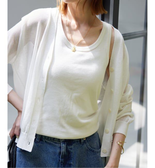 SLOBE IENA「《追加4》basic タンクトップ」|タンクトップ|