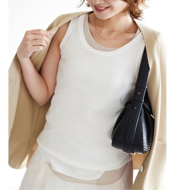 SLOBE IENA「《追加4》basic タンクトップ」|タンクトップ|