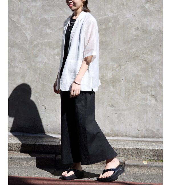 SLOBE IENA「リネンレーヨンノースリーブナローワンピース」|ワンピース|