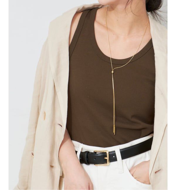 SLOBE IENA「《追加》basic タンクトップ」|タンクトップ|ブラウン