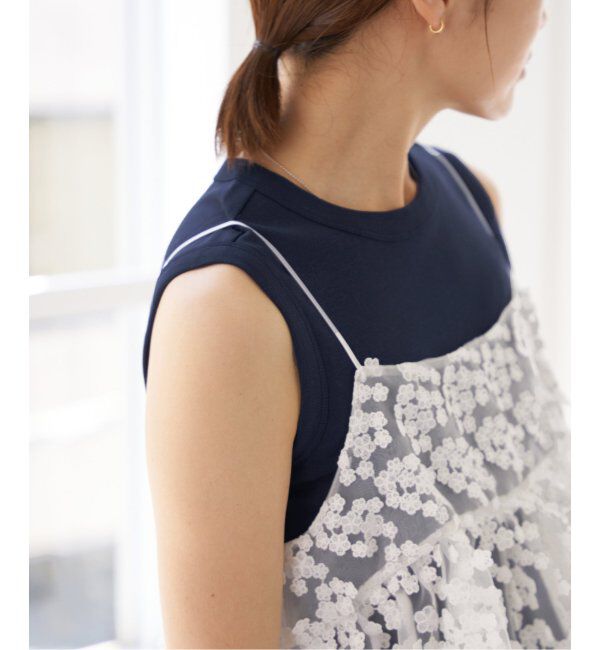 IENA「FLORE FLORE/フローレフローレ ESME TANK タンクトップ」|タンクトップ|