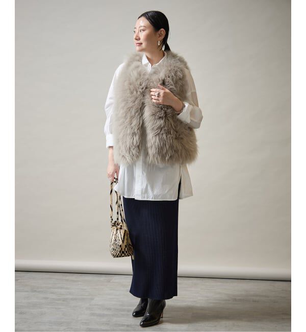 VERMEIL par iena「Embraced wool RIB スカート」|スカート|