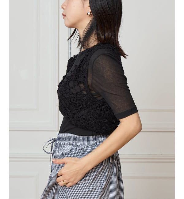 IENA LA BOUCLE「MAYDI/マイディ flower crochet ブラトップ CONEXION」|その他|