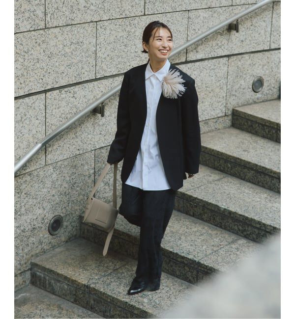 VERMEIL par iena「ドライツイルノーカラージャケット」|ノーカラージャケット|