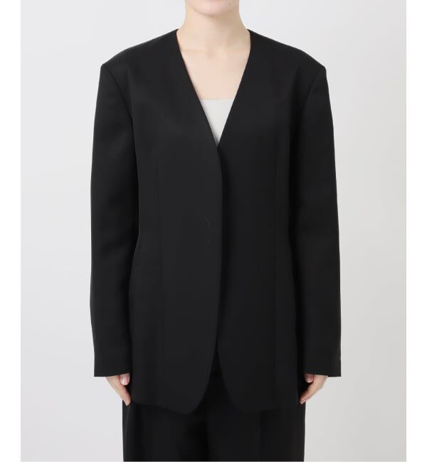 VERMEIL par iena「ドライツイルノーカラージャケット」|ノーカラージャケット|