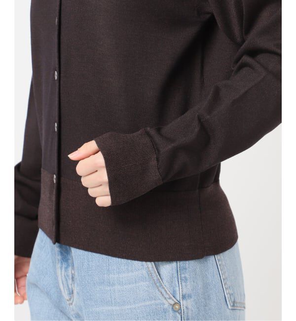 IENA「《新色あり/追加2》LEVITAロングスリーブカーディガン」|カーディガン|