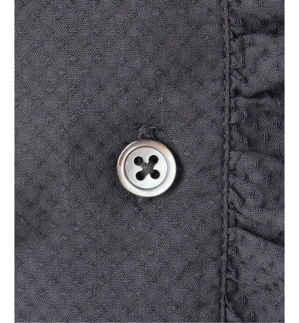 IENA「ドビーカットワークフリルブラウス」|シャツ・ブラウス|