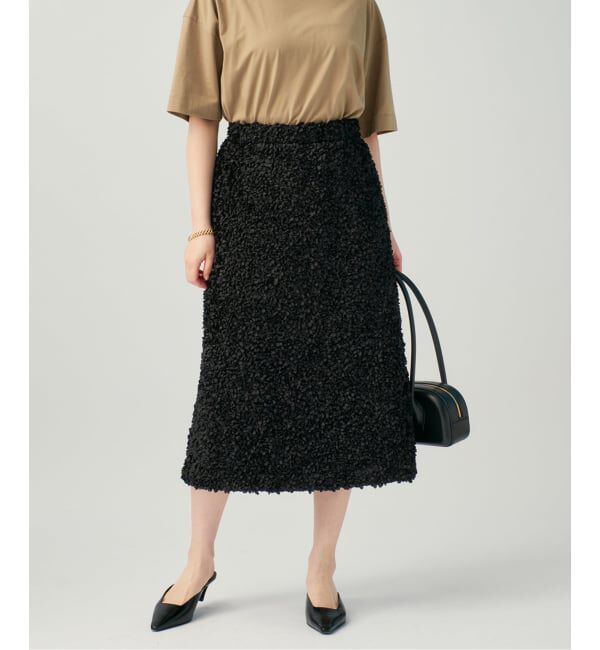 VERMEIL par iena「PETAL スカート」|スカート|ブラック