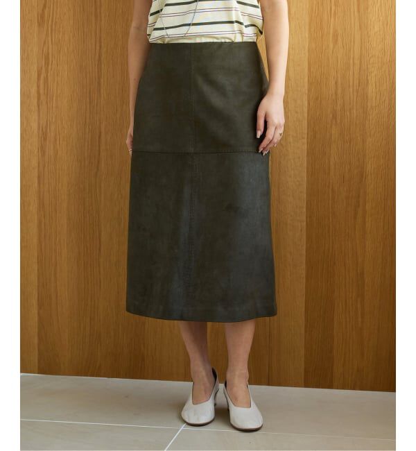 IENA LA BOUCLE「IENA LA BOUCLE GOATLEATHER スカート」|スカート|