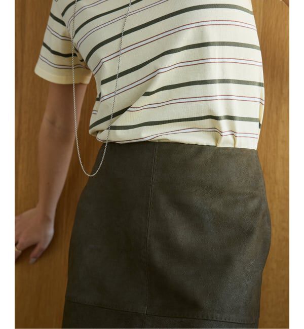 IENA LA BOUCLE「IENA LA BOUCLE GOATLEATHER スカート」|スカート|