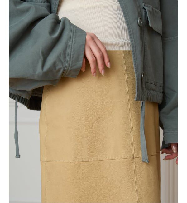 IENA LA BOUCLE「IENA LA BOUCLE GOATLEATHER スカート」|スカート|