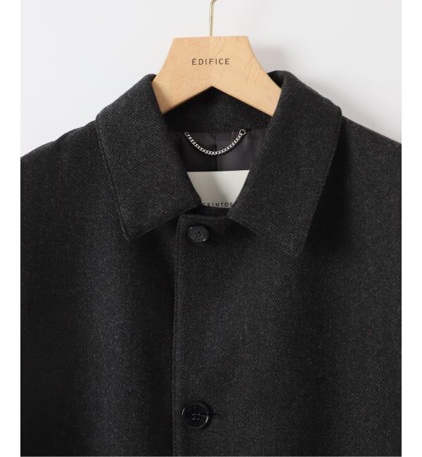 EDIFICE「MACKINTOSH(マッキントッシュ) 別注 DUNKELD/ダンケルド Loro Piana Fabric」|ステンカラーコート|