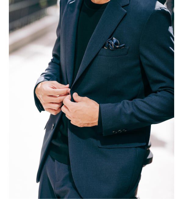 EDIFICE「ドライダブルクロス 2Bジャケット【セットアップ着用可能】」|テーラードジャケット|