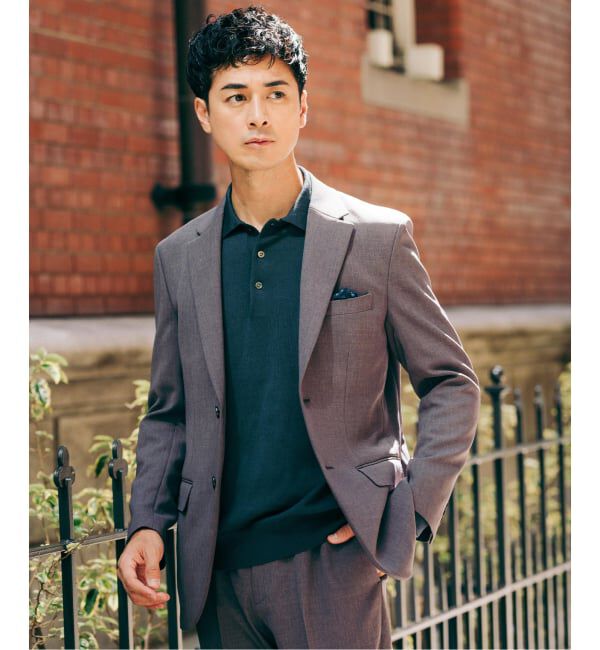 EDIFICE「ドライダブルクロス 2Bジャケット【セットアップ着用可能】」|テーラードジャケット|