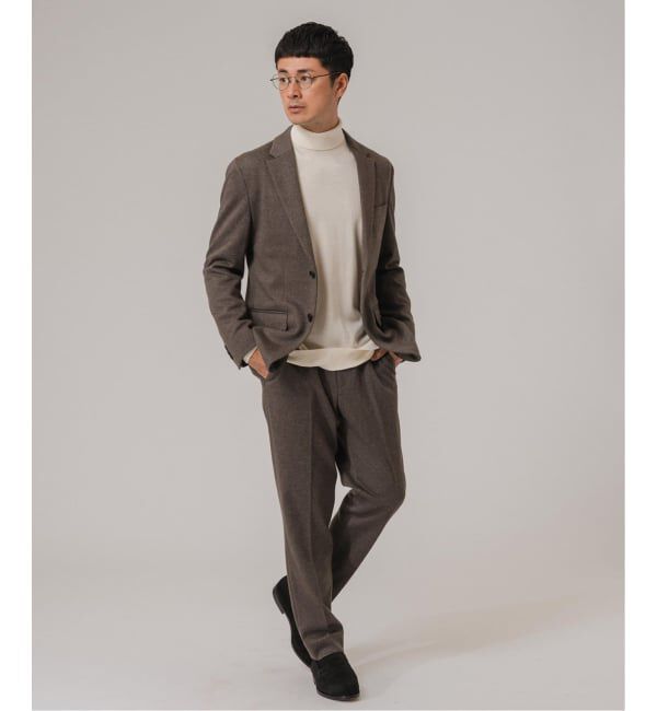 EDIFICE「コットン/ウール ジャージー 2ボタン ジャケット【セットアップ着用可】」|テーラードジャケット|