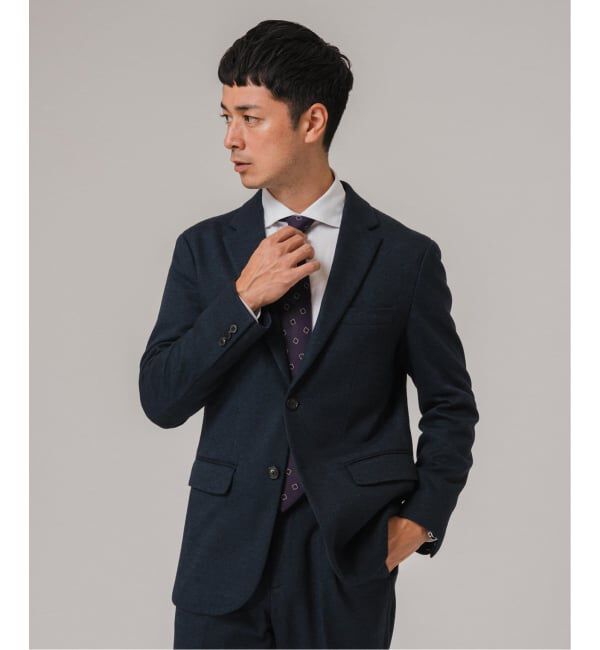 EDIFICE「コットン/ウール ジャージー 2ボタン ジャケット【セットアップ着用可】」|テーラードジャケット|