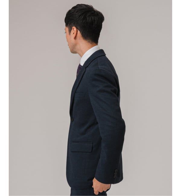 EDIFICE「コットン/ウール ジャージー 2ボタン ジャケット【セットアップ着用可】」|テーラードジャケット|