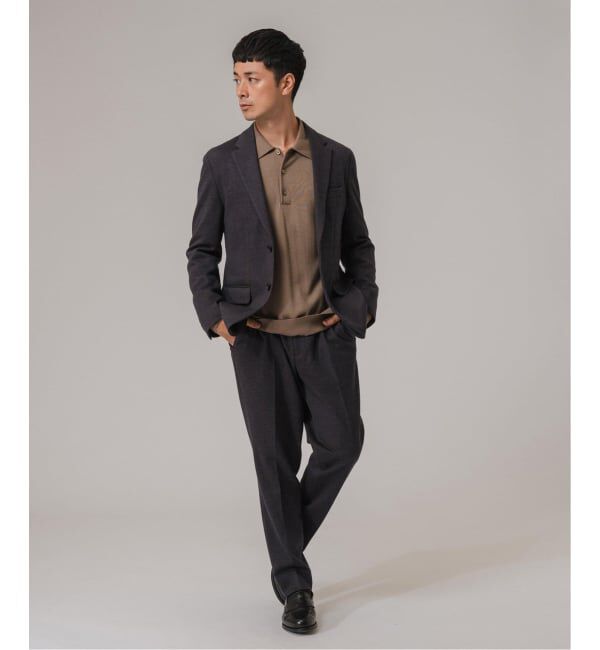EDIFICE「コットン/ウール ジャージー 2ボタン ジャケット【セットアップ着用可】」|テーラードジャケット|