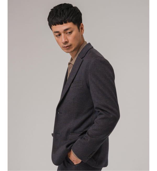 EDIFICE「コットン/ウール ジャージー 2ボタン ジャケット【セットアップ着用可】」|テーラードジャケット|