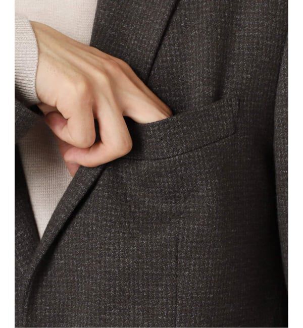 EDIFICE「コットン/ウール ジャージー 2ボタン ジャケット【セットアップ着用可】」|テーラードジャケット|
