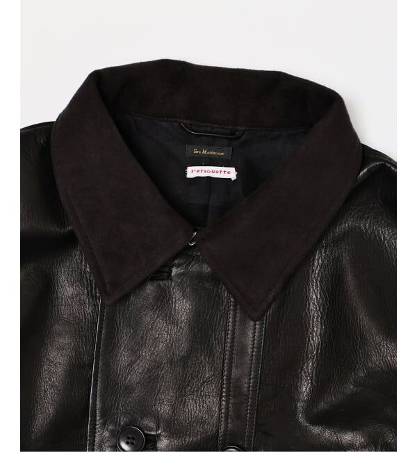 EDIFICE「【L`etiquette &times; EDIFICE】Le Corbusier レザー ジャケット」|ライダースジャケット|