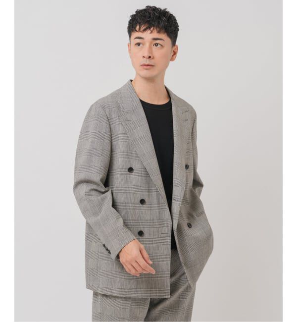 EDIFICE「COUTURE D&rsquo;ADAM (クチュール ド アダム) 別注 Double JK Glencheck」|テーラードジャケット|