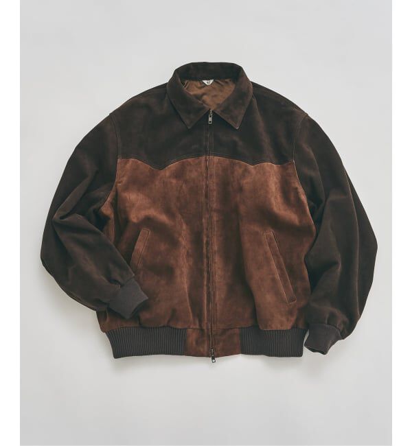417 EDIFICE「ラムスエード ジップヨークジャケット」|ライダースジャケット|