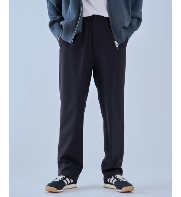 EDIFICE「《予約》ウール リラックスパンツ」|スラックス|ブラック