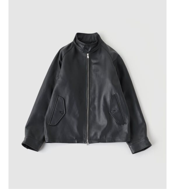 EDIFICE「ラム レザー ドライビング ブルゾン」|ライダースジャケット|