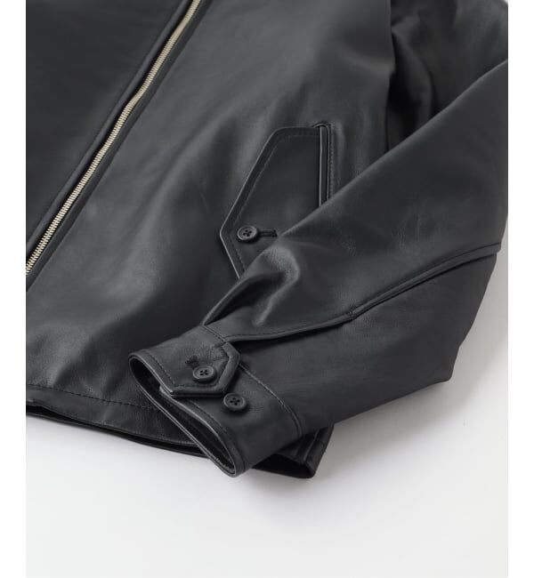 EDIFICE「ラム レザー ドライビング ブルゾン」|ライダースジャケット|