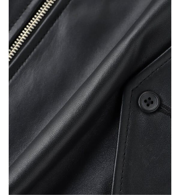 EDIFICE「ラム レザー ドライビング ブルゾン」|ライダースジャケット|