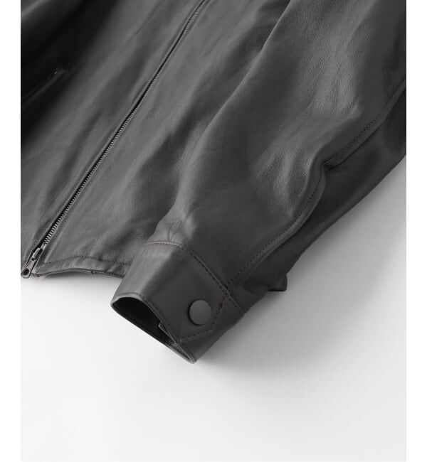 EDIFICE「ラム アンティーク レザー ジャケット」|ライダースジャケット|