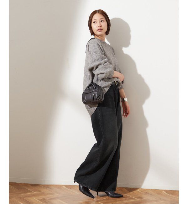 journal standard L'essage「《追加》【HAIKURE/ハイクル】BETHEANY ASIAN FIT MID BLACK：デニム」|デニム|