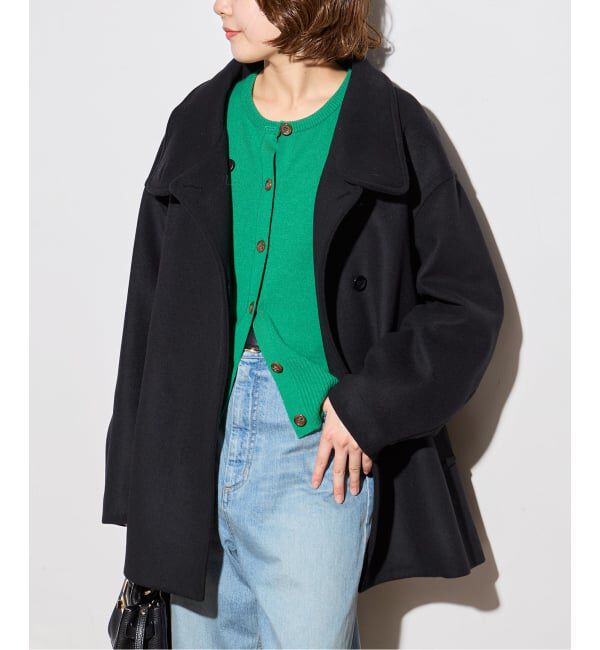 journal standard L'essage「MANTECO/TWEEDスタンドショートコート」|その他|ブラック