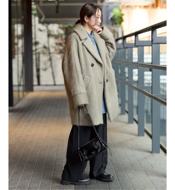 別注【TICCA / ティッカ】モヘヤ混テントコート（JOURNAL STANDARD