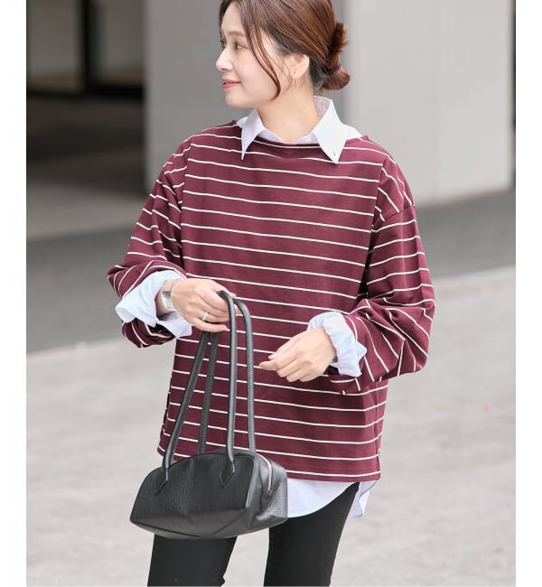 JOURNAL STANDARD「カラーボーダーリラックスCS」|Tシャツ・カットソー|