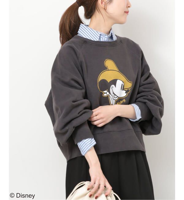 JOURNAL STANDARD relume「［26SS新作］別注【GOOD ROCK SPEED】＜MICKEY MOUSE＞スウェット」|スウェット・ジャージ|ブラック A