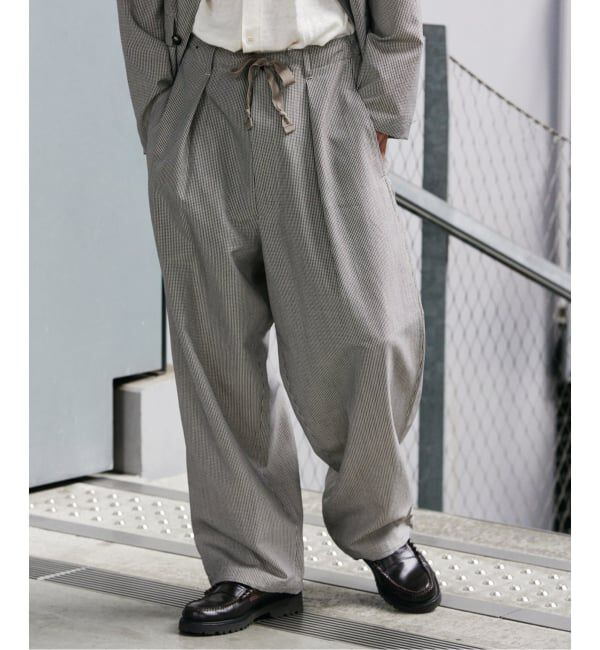 JOURNAL STANDARD「SLUB SUCKER / スラブ サッカー オーバー パンツ」|その他|ベージュ A