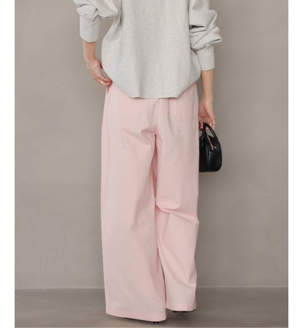 JOURNAL STANDARD relume「《WEB限定追加予約》コットンツイルギャザーワイドパンツ」|その他|