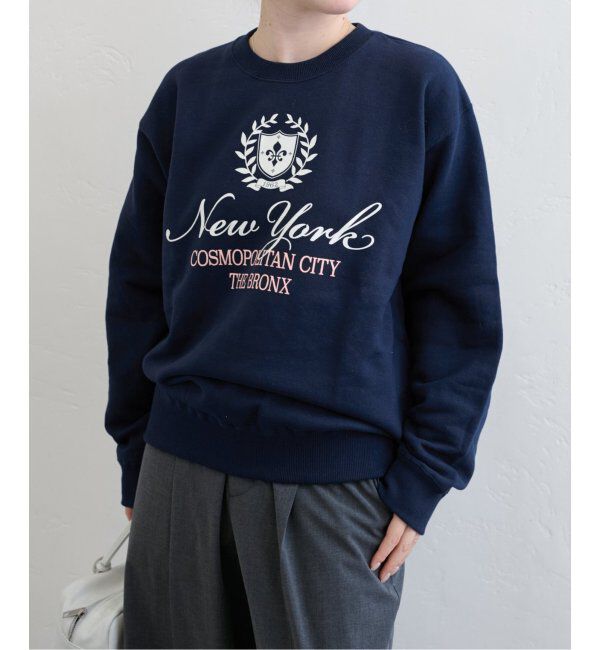 U by SPICK&SPAN「ALORE/アローレ 別注 LOGO SWEATS プルオーバー」|スウェット・ジャージ|ネイビー