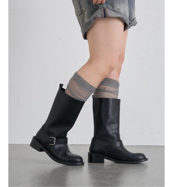 U by SPICK&SPAN「MACMOC/マックモック Engineer Middle Boots」|ショートブーツ|