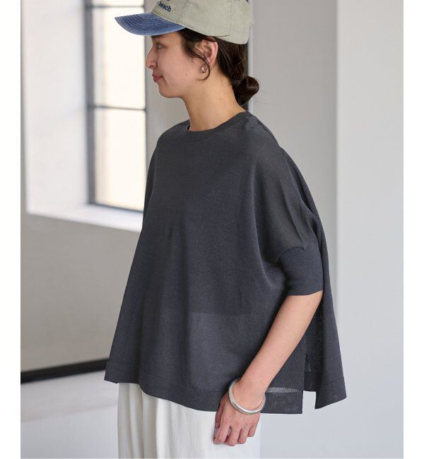 FRAMeWORK「ペーパーミックスポンチョニット」|ニット・セーター|