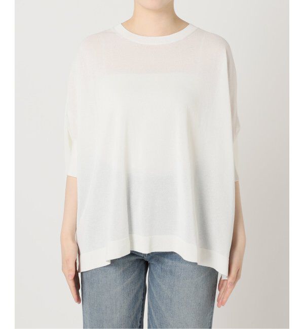 FRAMeWORK「ペーパーミックスポンチョニット」|ニット・セーター|