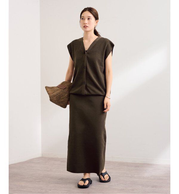 FRAMeWORK「フルニードルニットミディスカート」|スカート|