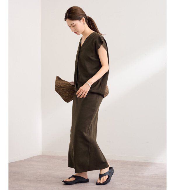 FRAMeWORK「フルニードルニットミディスカート」|スカート|