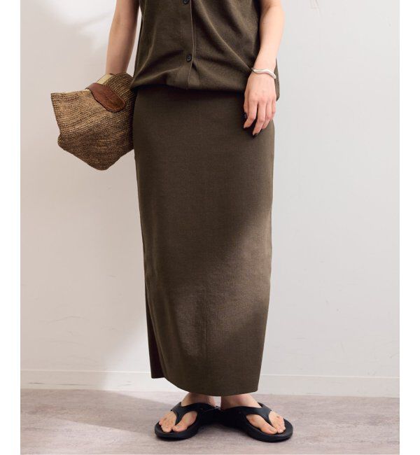FRAMeWORK「フルニードルニットミディスカート」|スカート|