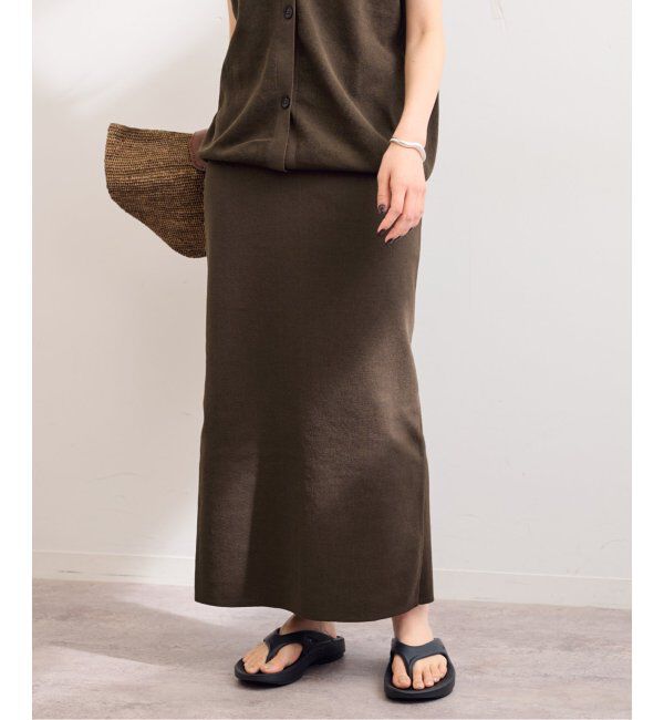 FRAMeWORK「フルニードルニットミディスカート」|スカート|